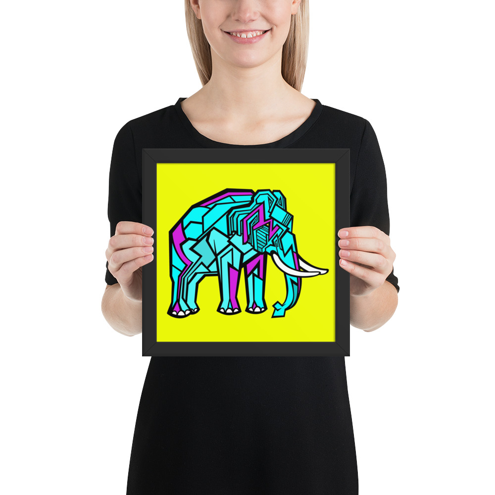Elephant Emil Oscar Print - Billede 2