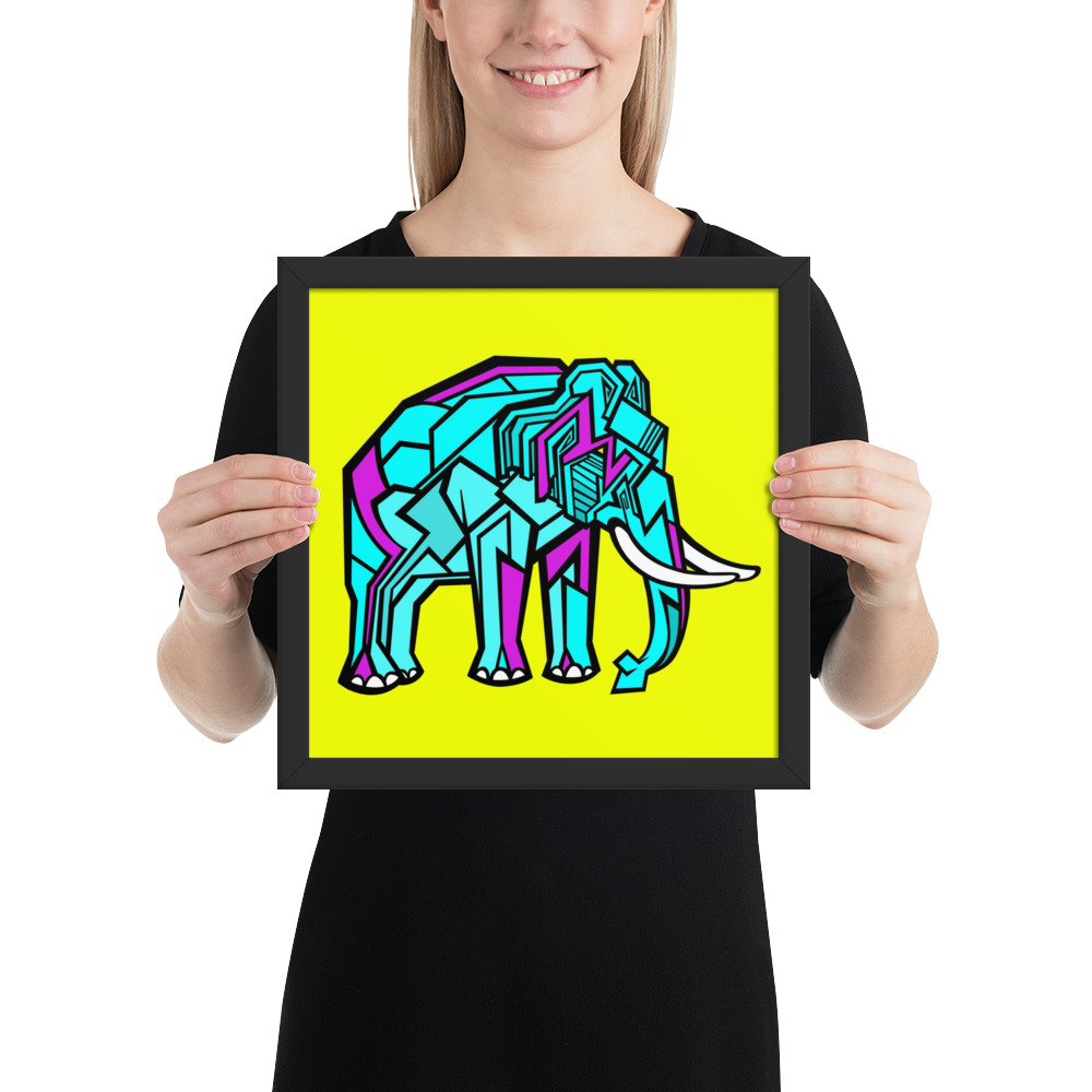 Elephant Emil Oscar Print - Billede 3