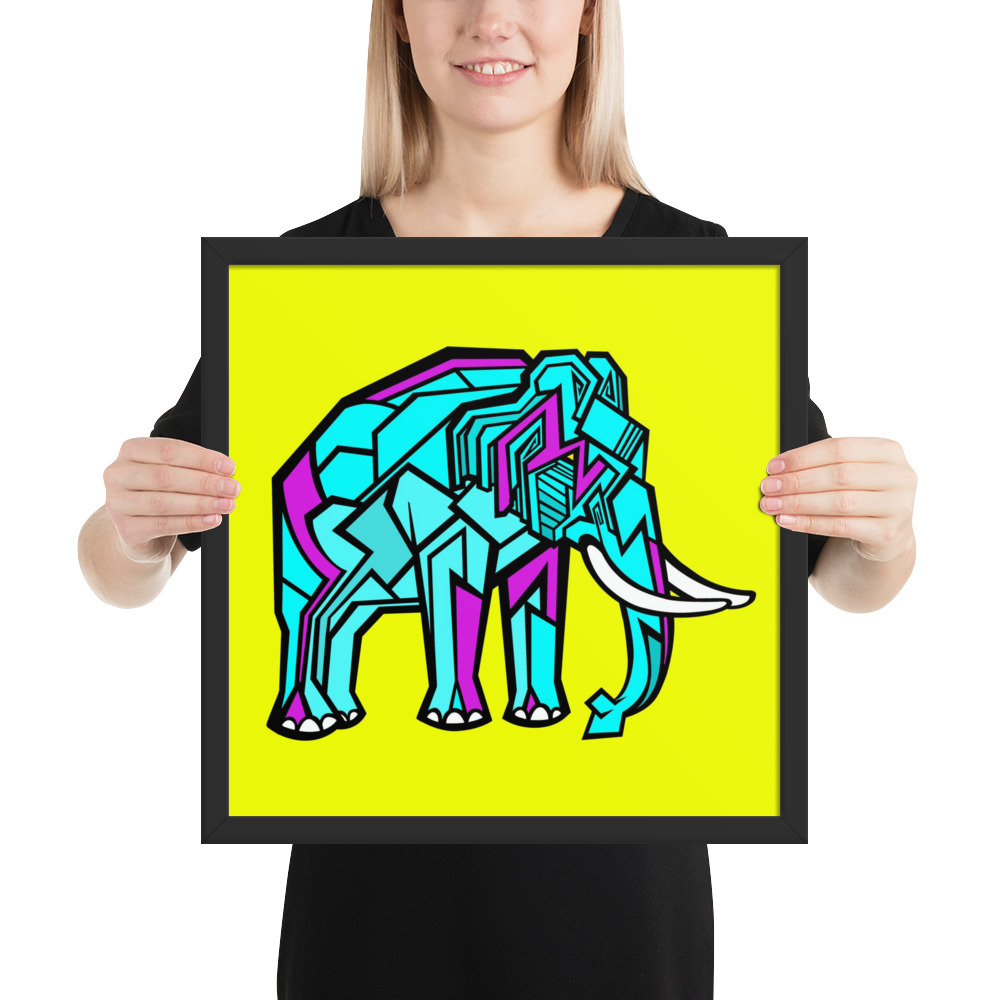 Elephant Emil Oscar Print - Billede 5
