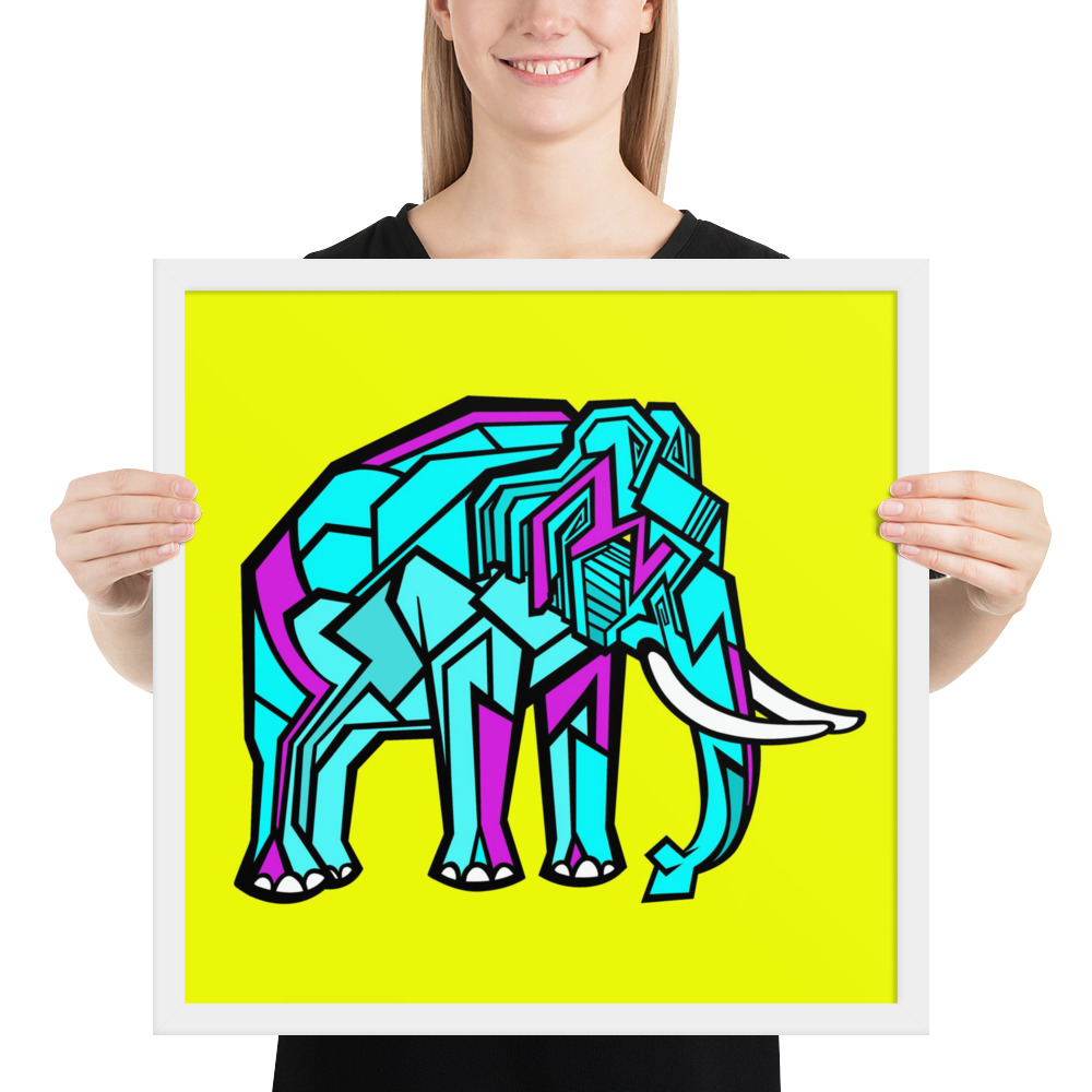 Elephant Emil Oscar Print