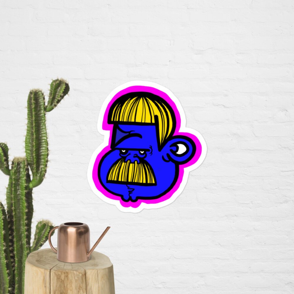 Emil Oscar Sticker Blå Mænd 2