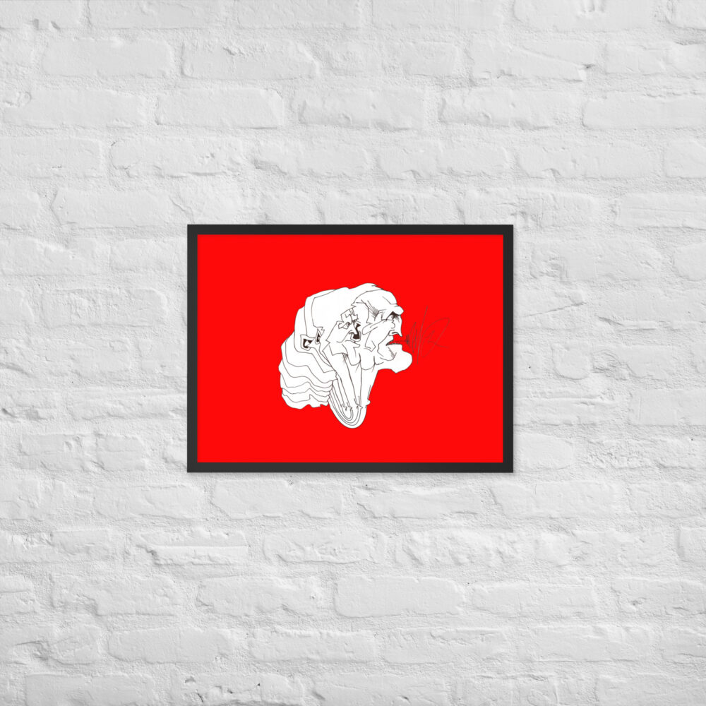 3 Hoveder Emil Oscar Print