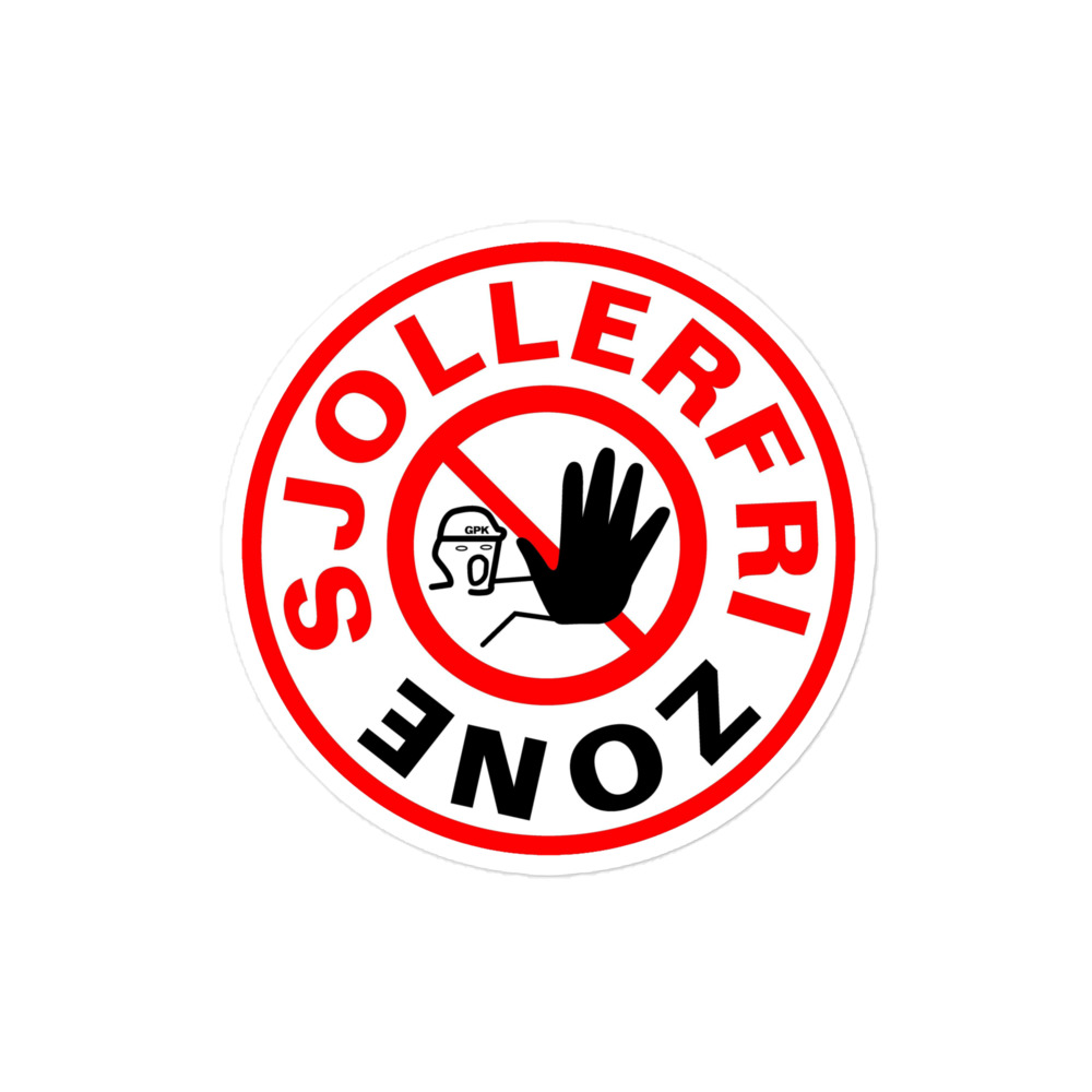 Glasuren På Kulturen - Sjollerfri Zone Sticker